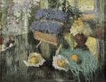 Igor Grabar. <em>Flowers and Fruit on a Piano</em>, 1904. Oil on canvas 79 x 101 cm. Image courtesy of the State Russian Museum, St Petersburg.
