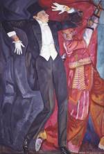 Boris Grigoriev. <em>Portrait of Vsyevolod Meyerhold</em>, 1916. Oil on canvas 247 x 163 cm. Image courtesy of the State Russian Museum, St Petersburg.