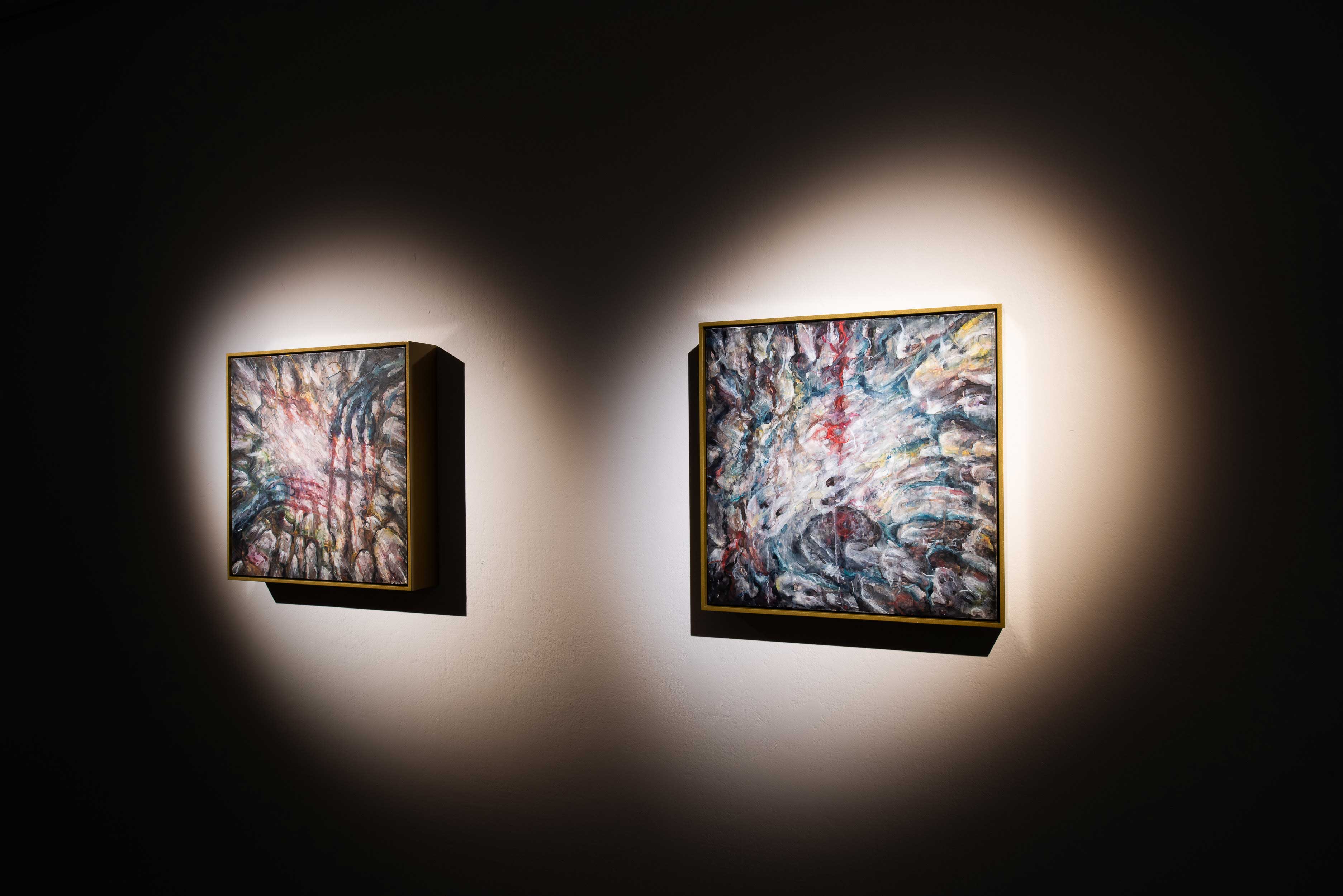 Libby Heaney, Kkkccccc Eeeuuggh and Personal Shadow (belly), 2025. Photo: Max Colson.
