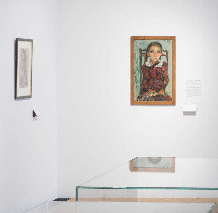 Irma Stern, The Eternal Child, 1916. Oil on canvas. Rupert Art
Foundation, Rupert Museum, Stellenbosch. © Irma Stern Trust / VG Bild-Kunst, Bonn 2025. Exhibition view, Irma Stern. A Modern Artist between Berlin and Cape Town, Brücke-Museum, Photo: Nick Ash.