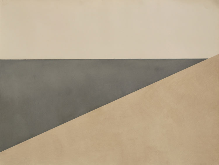 Julie Brook, Desert Drawing 1, Slide 1, 2001. Libyan desert clay and pastel on paper, 121 x 160 cm. © the artist.