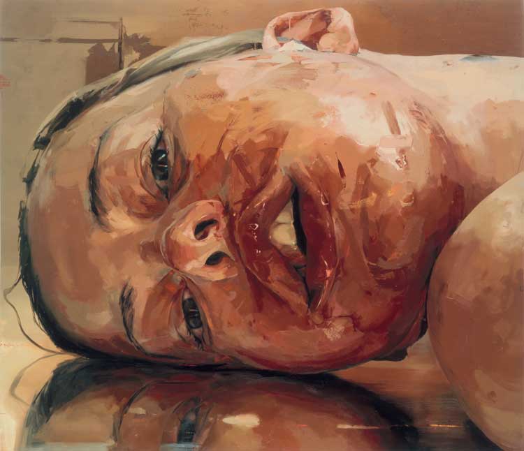 Jenny Saville, Reverse, 2002-03. Oil on canvas, 213.4 x 243.8 cm. Private Collection, courtesy Gagosian © Jenny Saville.