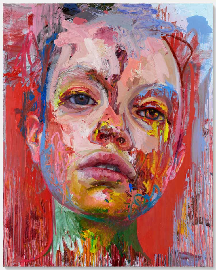 Jenny Saville, Rupture, 2020. Acrylic and oil on linen, 200 x 160 cm. Private Collection. © Jenny Saville, Courtesy Gagosian.