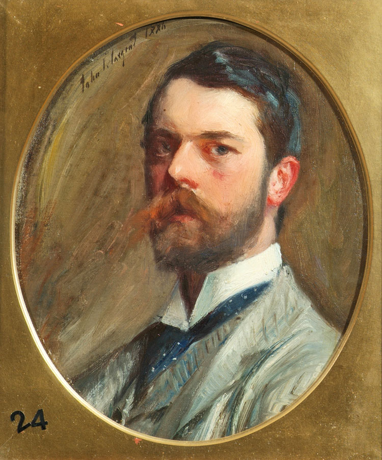 John Singer Sargent, Self-Portrait, 1886. Oil on canvas, 13 9/16 × 11 11/16 in (34.5 × 29.7 cm). Aberdeen City Council (Aberdeen Archives, Gallery & Museums collections).