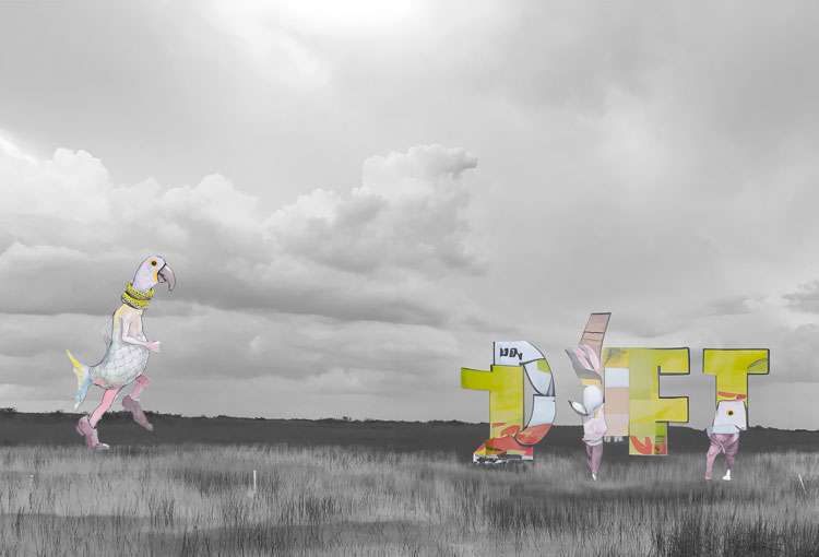 Anna Frants. Amable, 2020-25. Media installation. Animation, programming, real-time webcams located around the globe, neural network. © the artist.