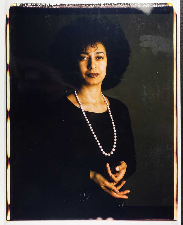 Maud Sulter, Self-portrait, 2001-2. Large format Polaroid. © Estate of Maud Sulter. Image courtesy of Street Level Photoworks, Glasgow.