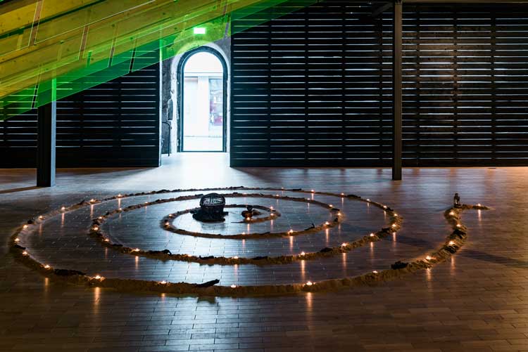 Jill Smith, Re-emergence – a performance in February 2022, Fruitmarket, Warehouse. Photo: Tiu Makkonen.