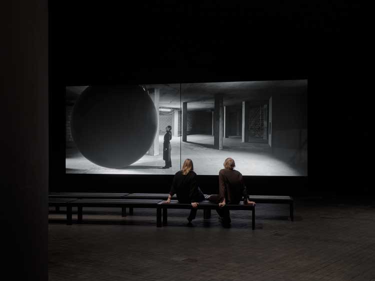 Still from Larissa Sansour & Søren Lind's video work In Vitro, 2019. Courtesy of Larissa Sansour & Søren Lind.