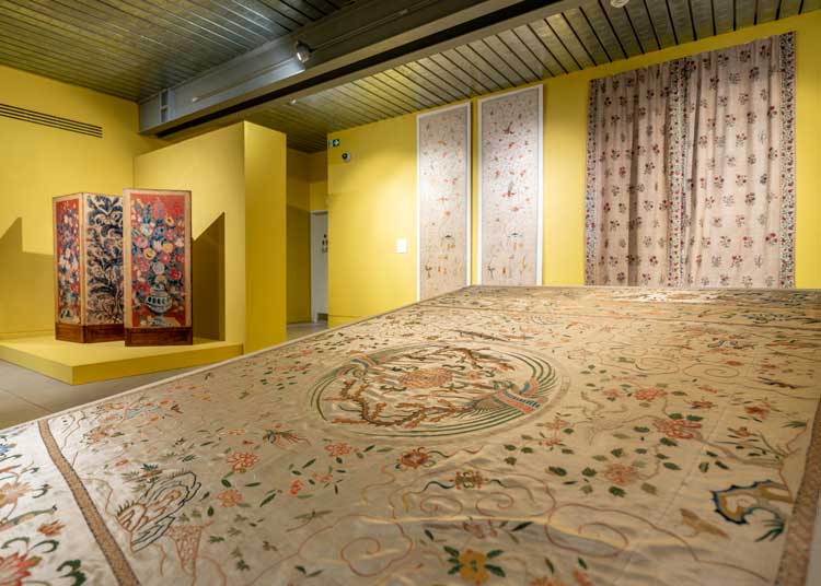 Stitched: Scotland’s Embroidered art at Dovecot Studios, Edinburgh. Image courtesy of Dovecot Studios. Photo: Phil Wilkinson.