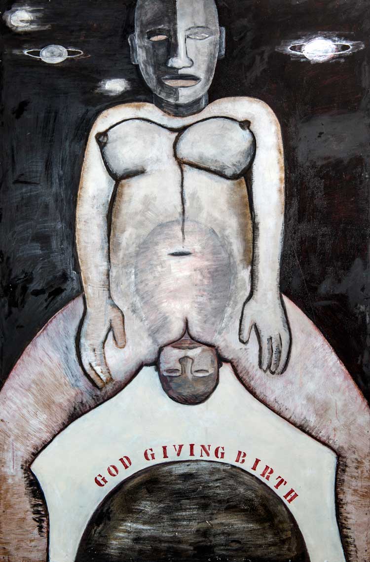 Monica Sjöö, God Giving Birth, 1968. Courtesy Museum Anna Nordlander. © Monica Sjöö Estate.