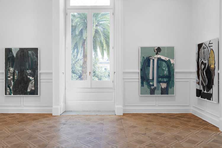 Amy Sillman: Temporary Object, installation view, Thomas Dane Gallery, Naples. © Amy Sillman. Courtesy the artist, Gladstone Gallery, New York and Thomas Dane Gallery. Photo: Roberto Salomone.
