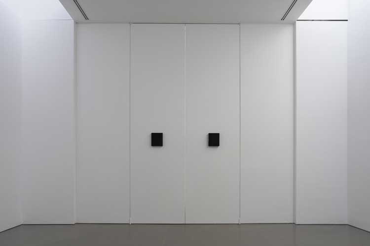 Michael E Smith, BUGS, 2023. DVD player, VCR, window. Installation view, Henry Moore Institute, Leeds.