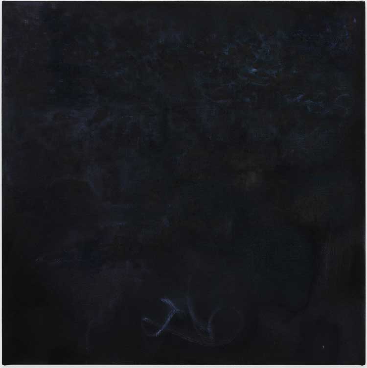 Kate Spencer Stewart, Baden, 2023. Oil and tempera on linen, 55.9 x 55.9 x 2.7 cm (22 x 22 x 1 in). Photo: Marten Elder.