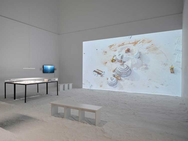 Tomás Saraceno in collaboration, Sanctuary of Water exhibition, installation view, Haus der Kunst München, 2026. Photo: Veronica Simpson.