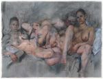 Jenny Saville, Compass, 2013. Charcoal and pastel on paper mounted on board, 153 × 200 cm. Private collection. © Jenny
Saville, Courtesy Gagosian.