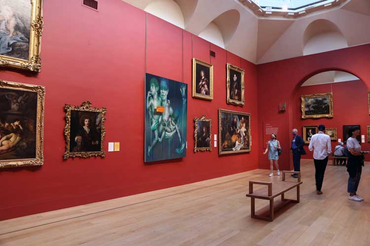 Sara Shamma: Bold Spirits, installation view, Dulwich Picture Gallery, London, 9 September 2023 - 25 February 2024. Photo courtesy Dulwich Picture Gallery.