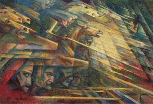 Jerzy Hulewicz, Charge, 1932. Oil on canvas. 132 x 197 cm. National Museum in Warsaw, Poland.