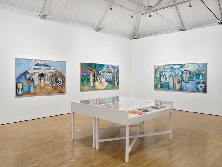 Monica Sjöö: The Great Cosmic Mother, installation view, Modern Art Oxford, 18 November 2023 – 25 February 2024.