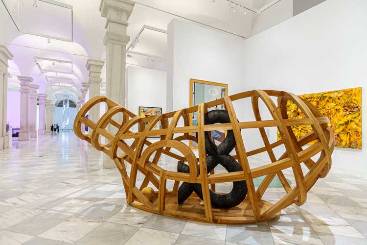 Martin Puryear, Vessel, 1997-2002. Installation view, American Voices and Visions: Modern and Contemporary Art, Smithsonian American Art Museum. Photo: Albert Ting.