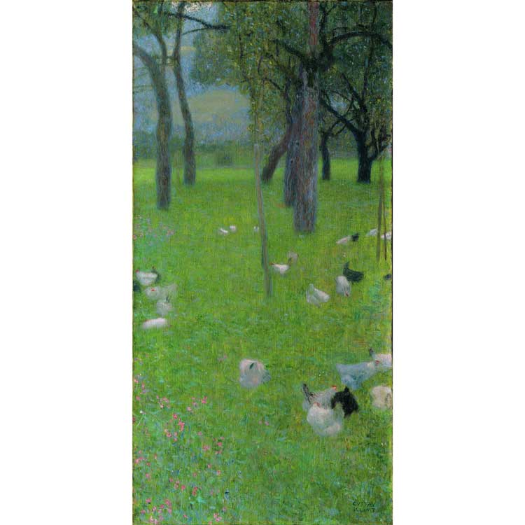 Gustav Klimt, After the Rain, 1898. Oil on canvas, 80 x 40 cm. © Belvedere, Wien.