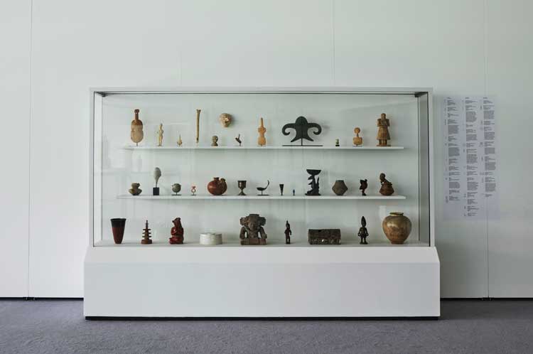 Installation view of Julian Stair: Art, Death and the Afterlife, Sainsbury Centre, University of East Anglia, Norwich. Photo: Jan Baldwin.