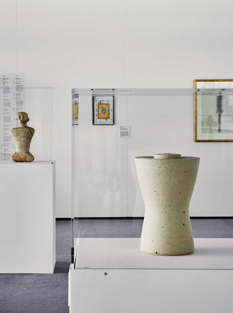 Installation view of Julian Stair: Art, Death and the Afterlife, Sainsbury Centre, University of East Anglia, Norwich. Photo: Jan Baldwin.