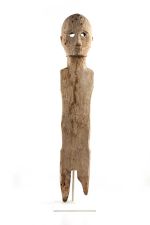 Memorial figure, 19th-20th century, wood, Celebes, Pacific, Sulawesi, Sainsbury Centre Collection.