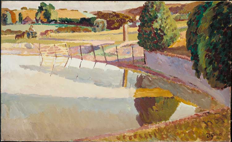 Duncan Grant, Landscape, Sussex, 1920. Oil on canvas. Tate, bequeathed by Frank Hindley Smith, 1940. © Tate.