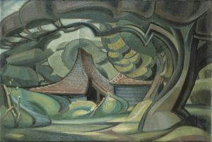 Ivon Hitchens, Curved Barn, 1922. Oil on canvas, Pallant House Gallery, Chichester (Presented by the Artist, 1979), © Estate of the Artist / DACS.