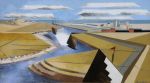 Paul Nash, The Rye Marshes, East Sussex, 1932. Oil on canvas, Ferens Art Gallery, Hull Museums, UK. © Ferens Art Gallery / Bridgeman Images.