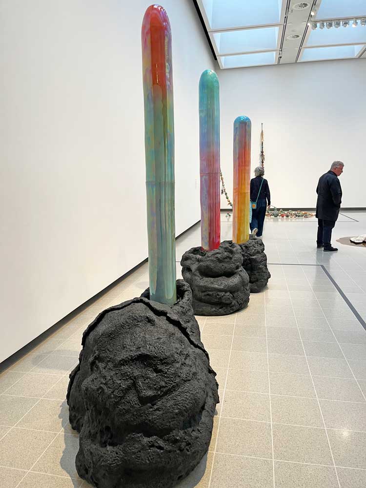 Installation view of Salvatore Arancio, Strange Clay: Ceramics in Contemporary Art, Hayward Gallery, London (26 October 2022 - 8 January 2023). Photo: Veronica Simpson.