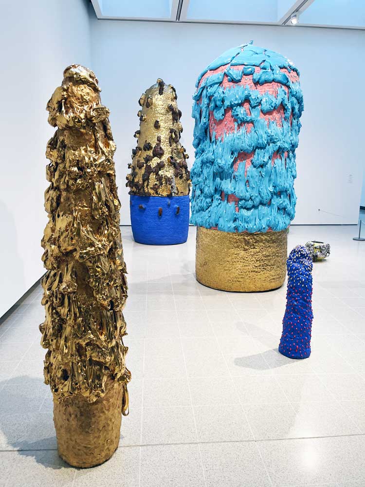 Installation view of Takuro Kuwata, Strange Clay: Ceramics in Contemporary Art, Hayward Gallery, London (26 October 2022 - 8 January 2023). Photo: Veronica Simpson.