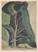Helen Saunders. Tree, c1913. Drawing. The Courtauld, London (Samuel Courtauld Trust). © Estate of Helen Saunders.