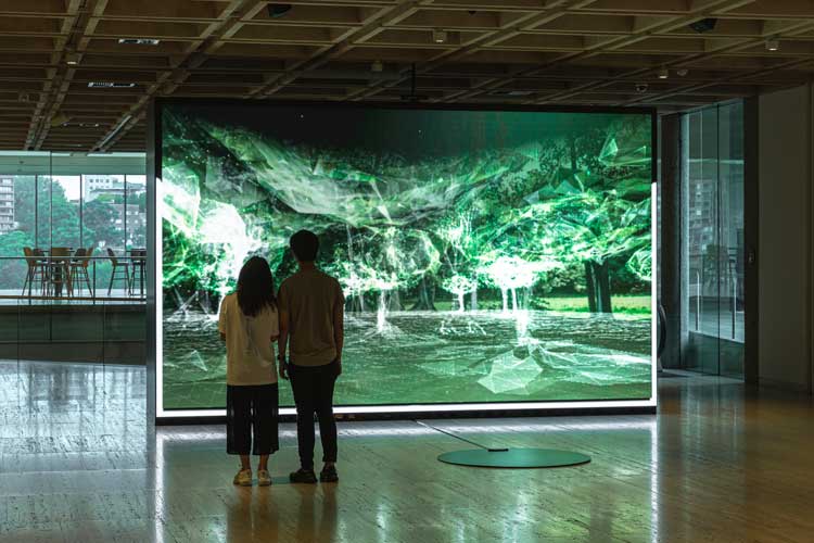 Naziha Mestaoui. One Beat, One Tree, 2012. Presentation at the 23rd Biennale of Sydney (2022) was made possible with generous support from Penelope Seidler AM. Courtesy the artist’s estate. Installation view, 23rd Biennale of Sydney, Rīvus, 2022, Art Gallery of New South Wales. Photo:
Document Photography.