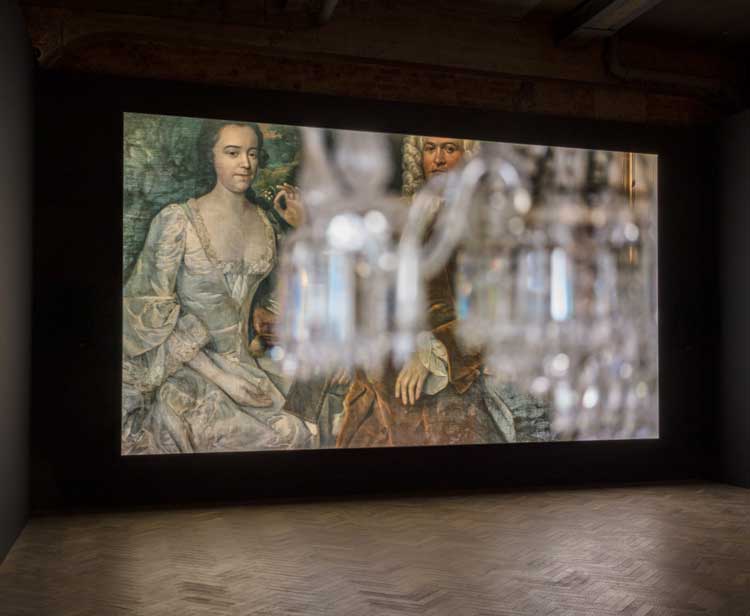 Amie Siegel: Bloodlines, installation view, Thomas Dane Gallery, London, 27 April – 23 July 2022. © Amie Siegel. Courtesy the artist and Thomas Dane Gallery.Photo: Richard Ivey.