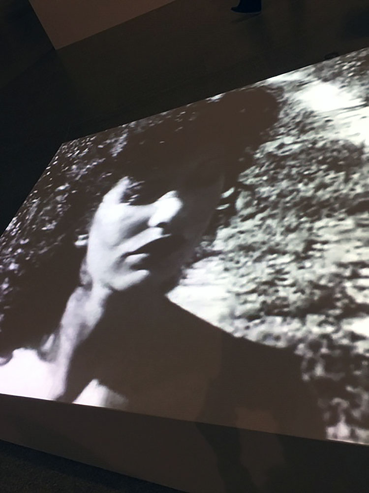 Maya Deren. At Land, 1944. Single-channel digital video, transferred from 16mm film, black-and-white, silent 29 min. The Film-Makers’ Cooperative / The New American Cinema Group, Inc. Installation view. Photo: Jill Spalding.