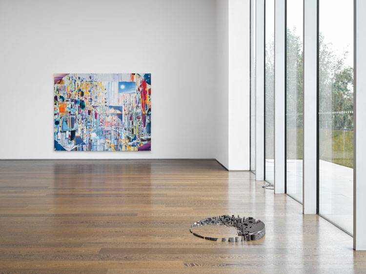 Installation view, Sarah Sze, Victoria Miro Gallery II, London, 12 October–6 November 2021. © Sarah Sze, Courtesy the artist and Victoria Miro.