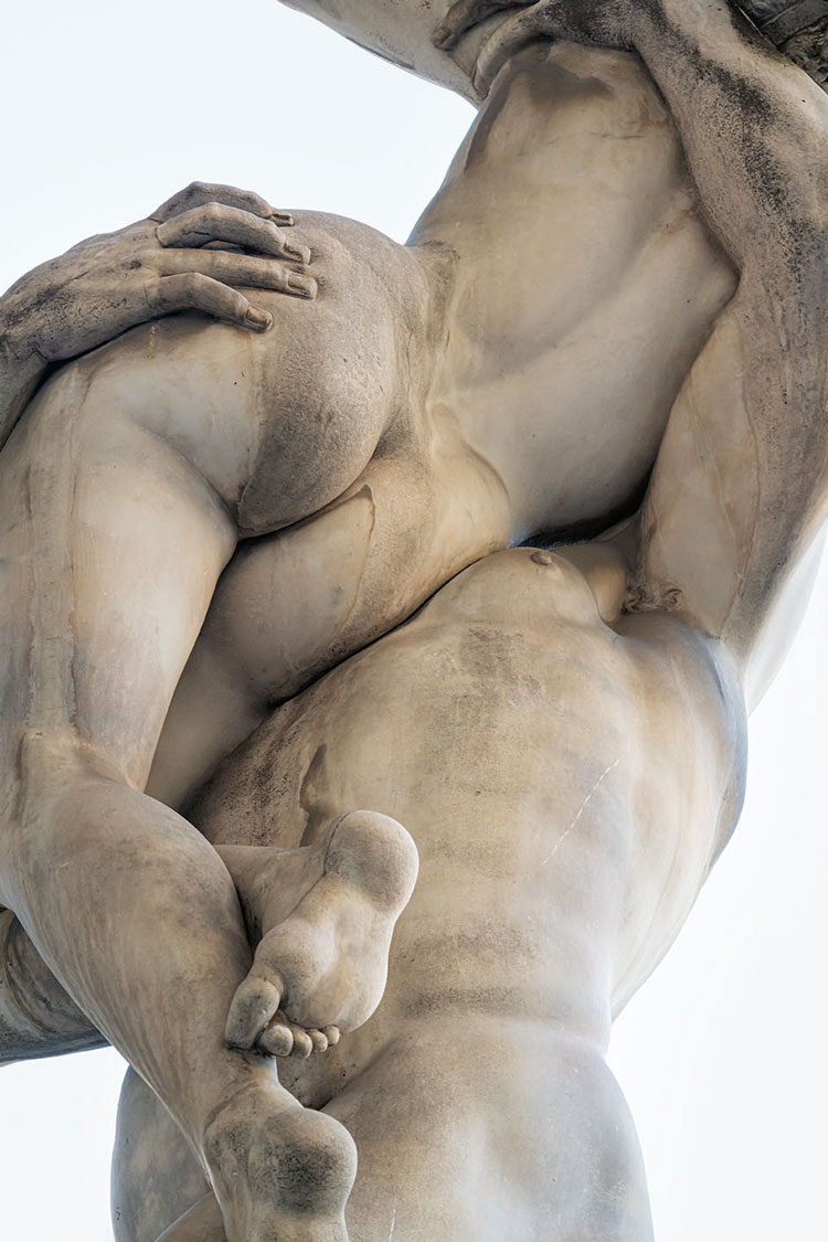 Giambologna. Rape of the Sabine Women, 1583 (detail). Photo: Ela Bialkowska, OKNO Studio.