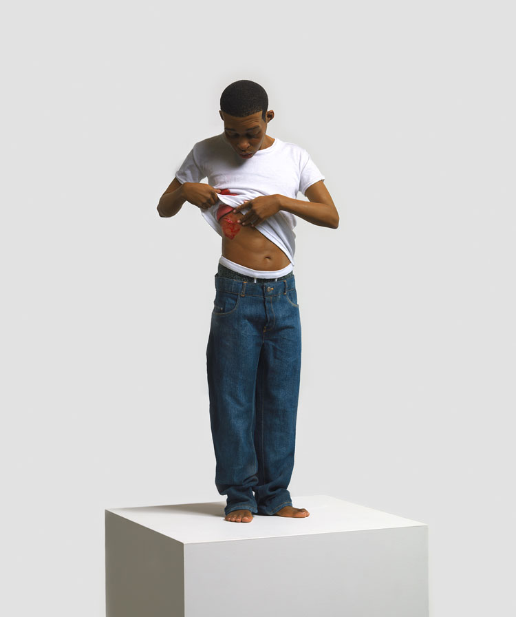 Ron Mueck, Youth, 2009. Mixed media, 65 × 28 × 16 cm. Courtesy the artist. © Ron Mueck / photo the National Gallery, London.