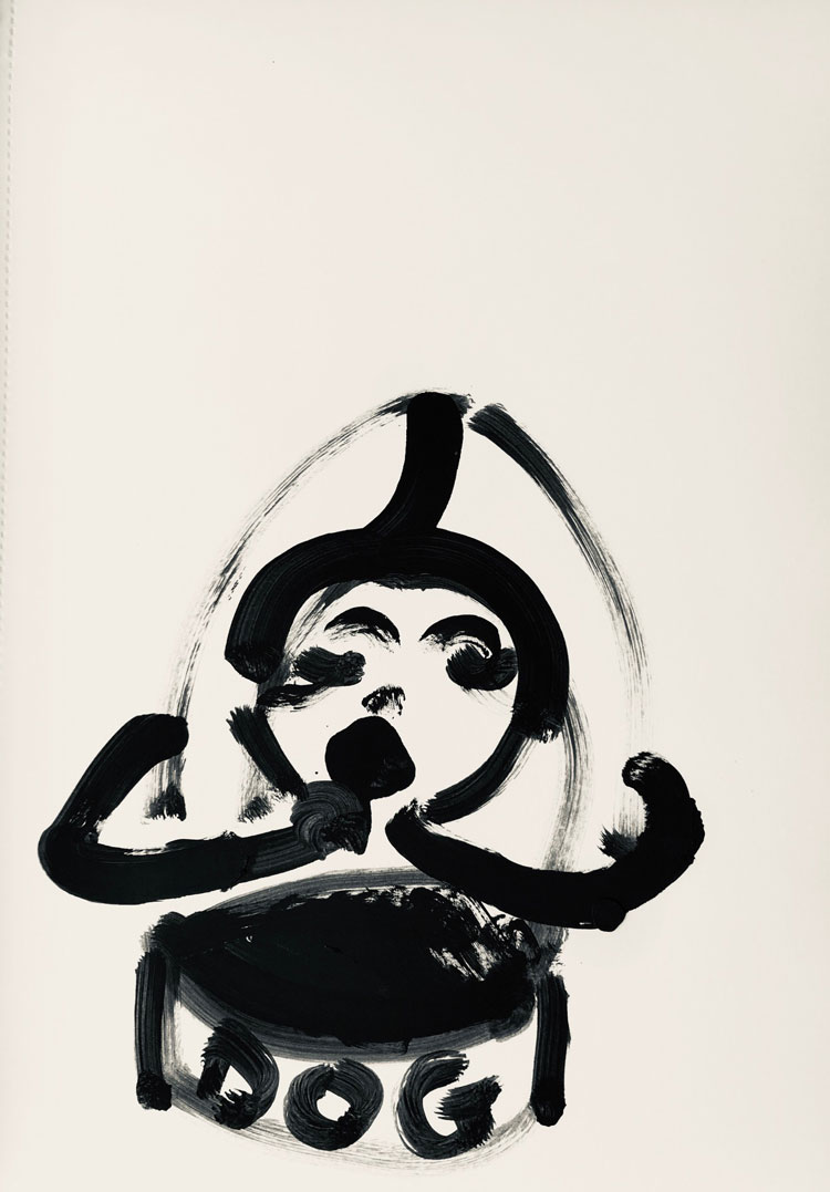 Ilona Szalay. Monochrome Series 14, 2019. Oil on paper, 42 x 30 cm. © the artist.