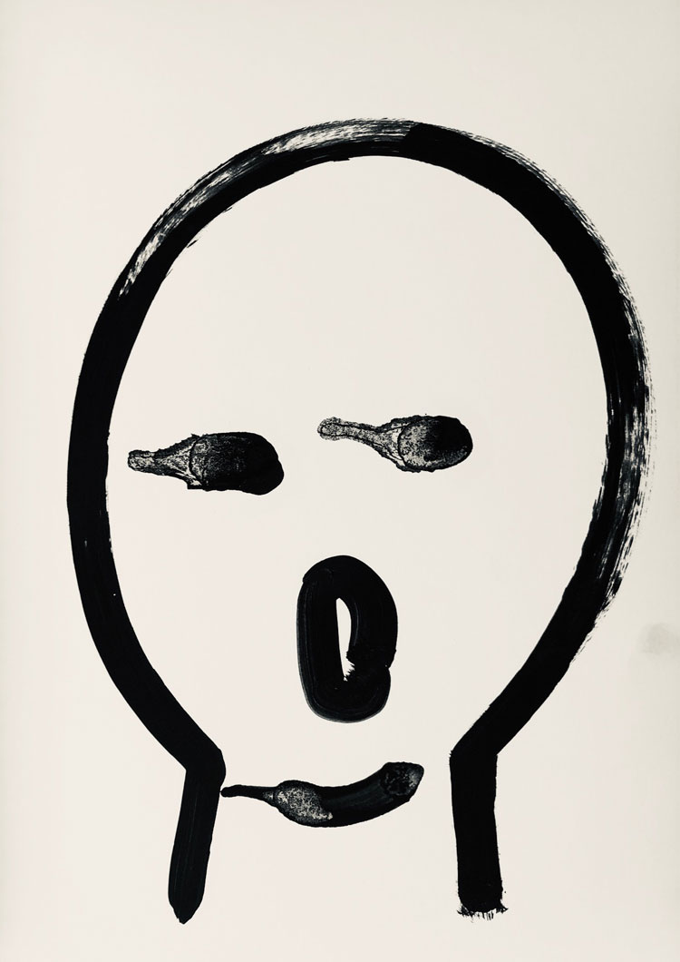 Ilona Szalay. Monochrome Series 16, 2019. Oil on paper, 42 x 30 cm. © the artist.