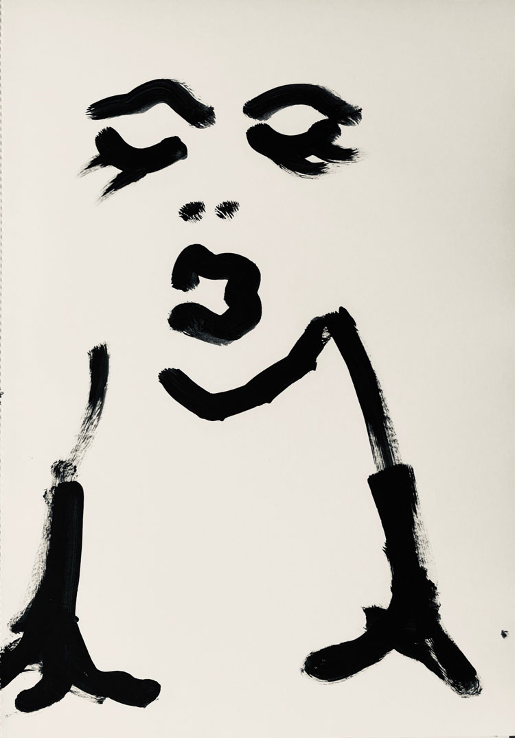 Ilona Szalay. Monochrome Series 8, 2019. Oil on paper, 42 x 30 cm. © the artist.