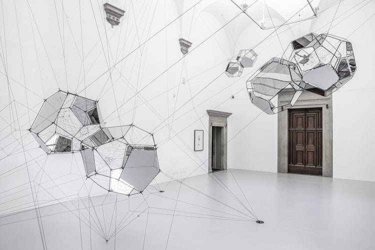 Tomás Saraceno, Aria installation at Palazzo Strozzi, Firenze. Photo ® Ela Bialkowska, OKNO Studio 2020.