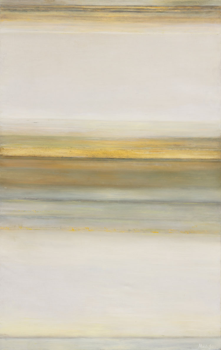 Hedda Sterne. Horizon XVIII, 1963. Oil on canvas, 200.7 x 127 cm (79 x 50 in). © The Hedda Sterne Foundation Inc, ARS, NY and DACS, London 2019. Courtesy Van Doren Waxter and Victoria Miro.