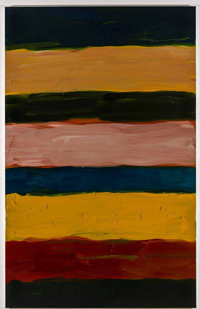 Sean Scully. Landline China 8, 2018. Oil on aluminium, 300 × 190 cm. Private collection. © Sean Scully. Photo: courtesy the artist.