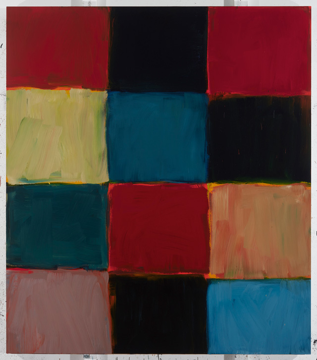 Sean Scully. Robe Blue Blue Durrow, 2018. Oil on aluminium, 215.9 × 190.5 cm. Private collection. © Sean Scully. Photo: courtesy the artist.