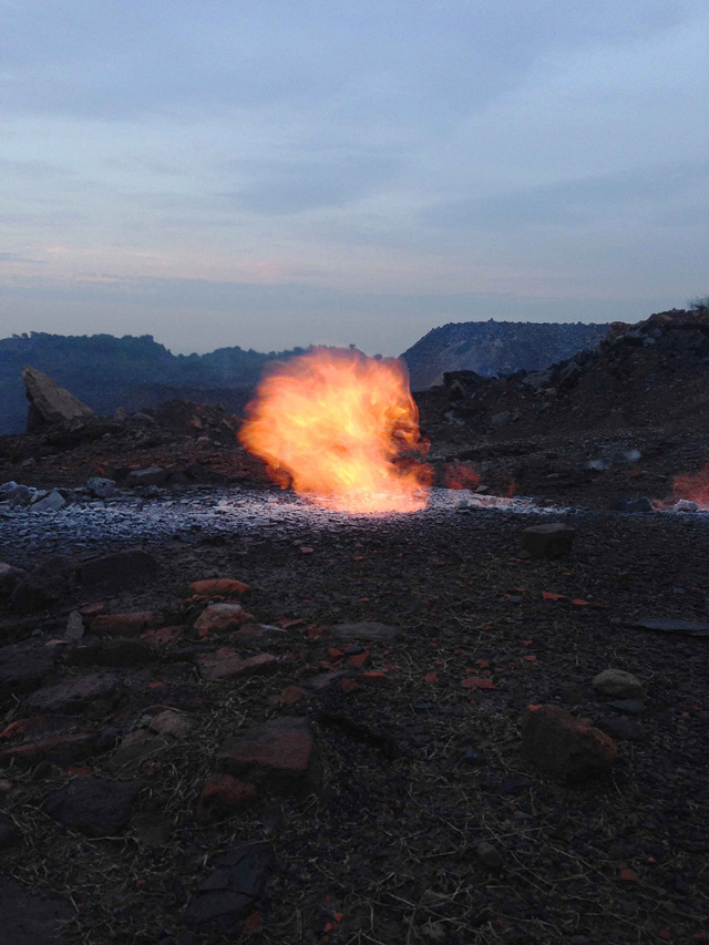 Ronny Sen. Jharia End of Time 13, 2014. Archival pigment print, 9 x 6.75 in. Courtesy Ronny Sen and TARQ. Copyright Ronny Sen 2014.