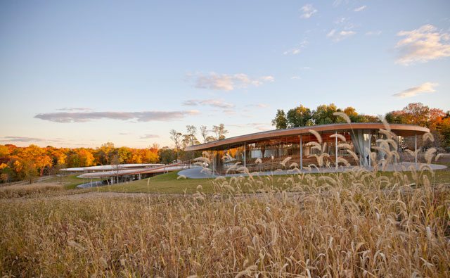 Exterior view, Grace Farms, New Canaan. Photo: Gabe Guilliams.