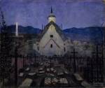 Harald Sohlberg. Night, Røros Church, 1903. The National Museum of Art, Architecture and Design, Norway.