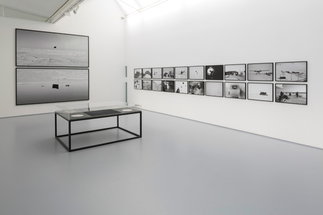 Santiago Sierra: Black Flag, installation view, Dundee Contemporary Arts Centre, Dundee. Photo: Ruth Clark.